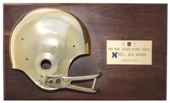 Green Bay Packers Carroll Dales Golden Helmet Award From 1971 NFC-AFC Pro Bowl