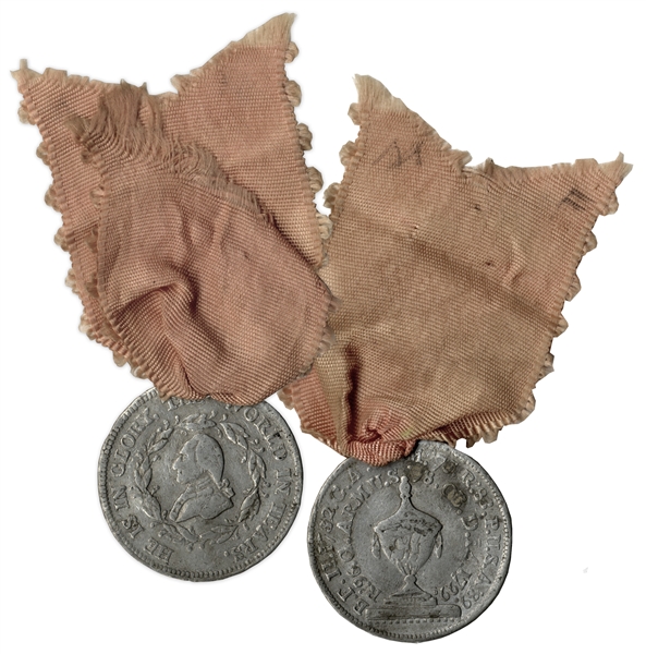 1799 George Washington Funeral Medal -- Worn During Washington's Funeral Procession