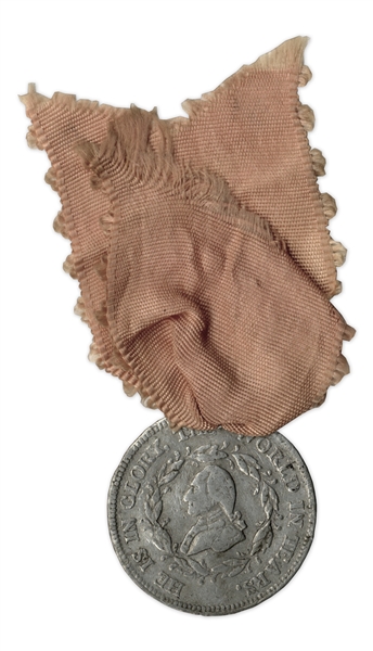 1799 George Washington Funeral Medal -- Worn During Washington's Funeral Procession