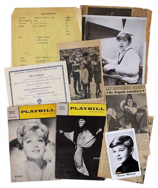 Memorabilia Owned by Frankie Michaels -- Youngest Tony Award Winner Ever at Age 10 for Role in ''Mame''