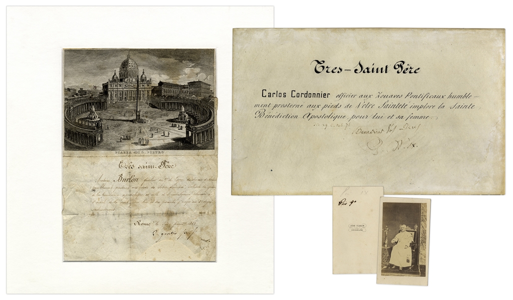 Pope Pius IX Document Signed