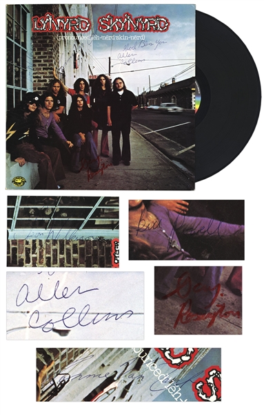 Lynyrd Skynyrd's Debut Album, Signed by Five Original Band Members, Including Lead Singer Ronnie Van Zant -- With COA From Roger Epperson