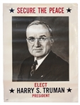 Harry S. Truman Presidential Campaign Poster From 1948 Where He Narrowly Won Over Dewey