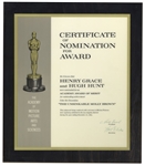 1964 Academy Award Nomination Presented to Henry Grace & Hugh Hunt for The Unsinkable Molly Brown