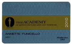 Annette Funicello 2010 Academy Award Membership Card