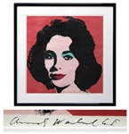 Andy Warhol 1965 Red Liz Lithograph -- Limited to Approximately 300