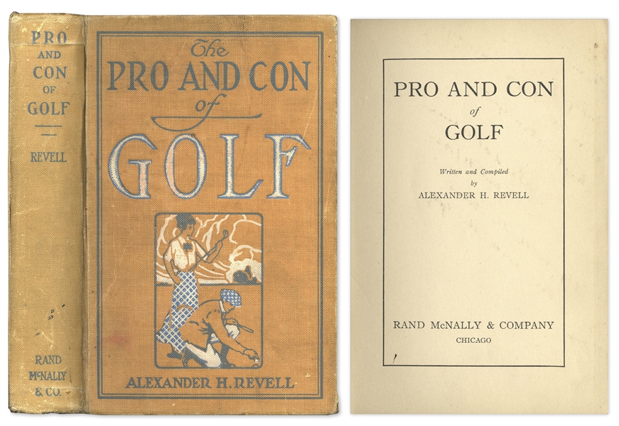 ''Pro and Con of Golf'' by Alexander Revell -- 1915 First Edition