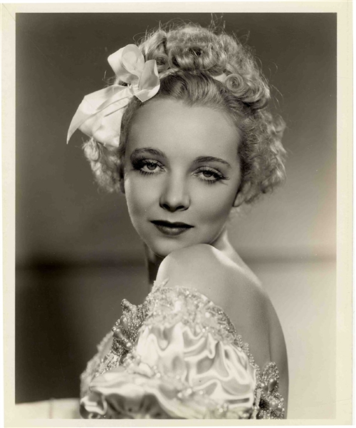 Clarence Sinclair Bull Photograph of Virginia Bruce -- Circa 1930's -- 8'' x 10'' -- Light Wear, Else Near Fine