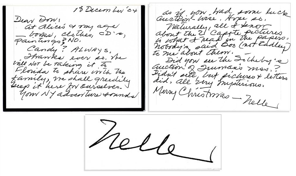 Harper Lee Autograph Letter Signed -- ''...Nobody said Boo (not Radley) to me...''