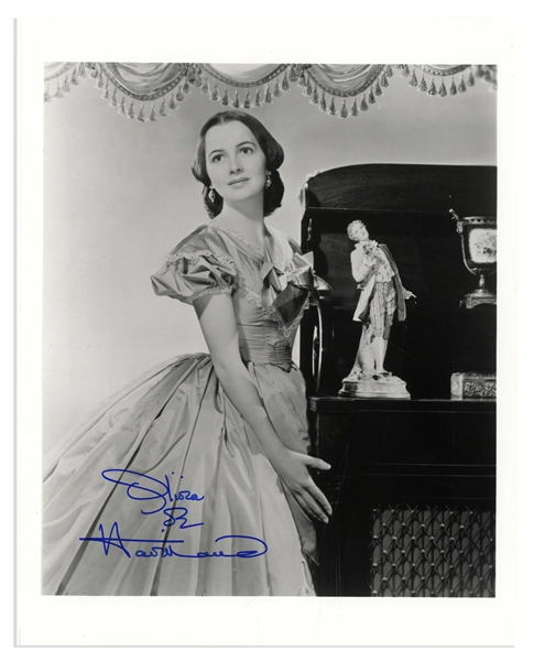 Olivia de Havilland Signed 8'' x 10'' Photo From ''Gone With the Wind''