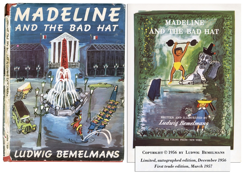 Ludwig Bemelmans' ''Madeline and the Bad Hat'' -- First Edition With Dustjacket