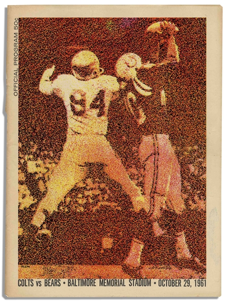 Collection of 10 Early 1960's Baltimore Colts Programs