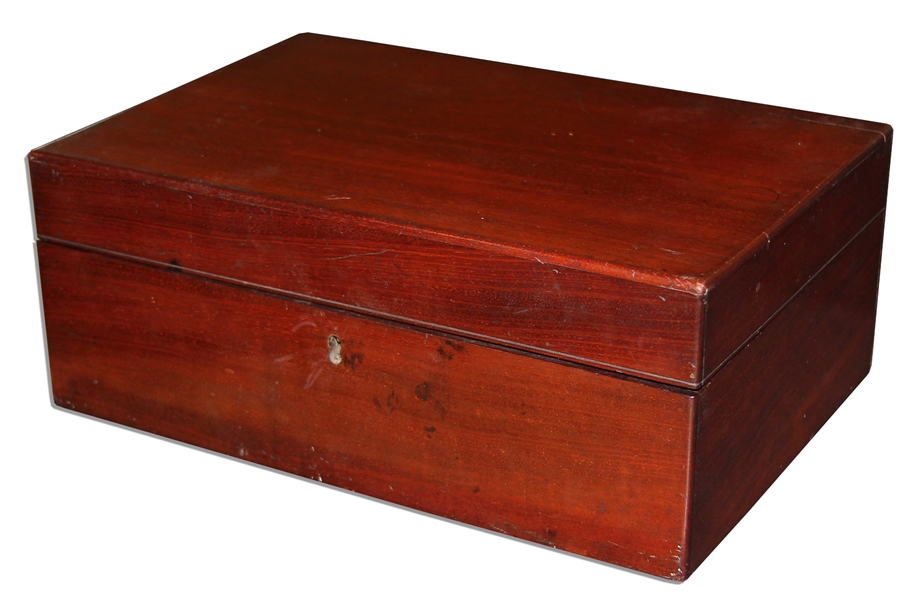 Civil War Era Sewing Box Likely Used in the War -- With Supplies Inside