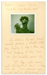 Jim Henson Handwritten Notes of a Muppets Segment From a Very Early TV Special -- PUPPET COMEDY PIECE -- With Original Polaroid of Gonzo & Beautiful Day Monster
