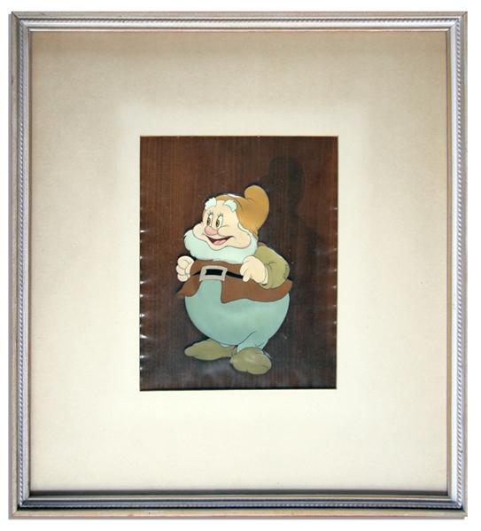 Disneys Snow White and the Seven Dwarfs Original Cel -- Featuring the Lovable Character Happy