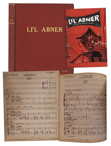 Bound Book of Music From the 1956 Production of ''Li'l Abner'' Based on the Famous Comic Strip -- From the Personal Collection of Al Capp