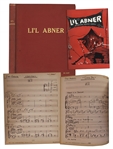 Bound Book of Music From the 1956 Production of Lil Abner Based on the Famous Comic Strip -- From the Personal Collection of Al Capp
