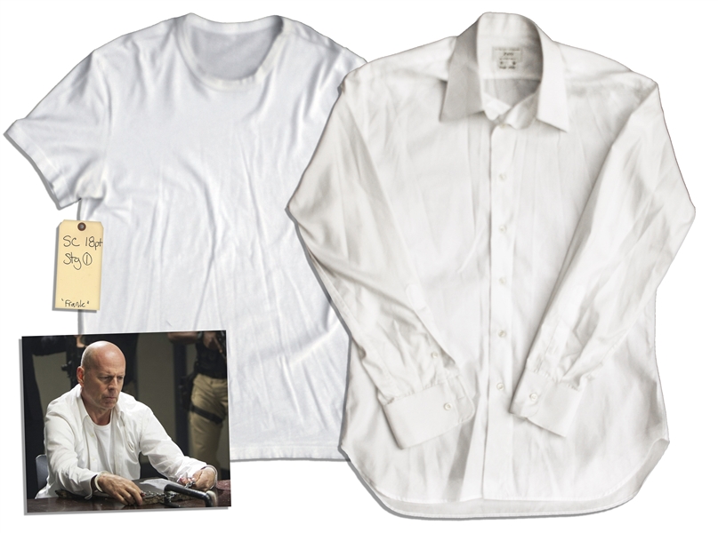 Bruce Willis Screen-Worn Shirts From ''Red 2''