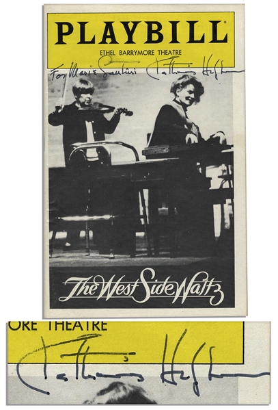 Katharine Hepburn Signed Playbill From Her Tony-Nominated Role in Broadway Show ''West Side Waltz''