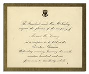 Invitation to the McKinley White House From 1901, Less Than a Year Before His Assassination