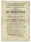 Abraham Lincoln Broadside, Circa 1860