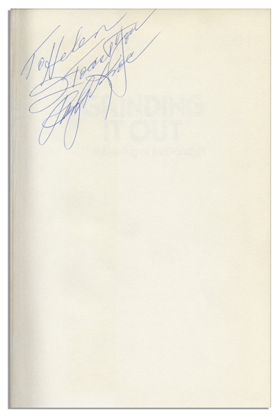 Ray Kroc Signed First Edition of ''Grinding It Out: The Making of McDonald's''