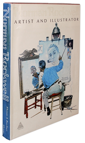 Norman Rockwell Signed Copy of ''Norman Rockwell Artist And Illustrator'' -- Large Coffee Table Book Measures 12.5'' x 18.5''