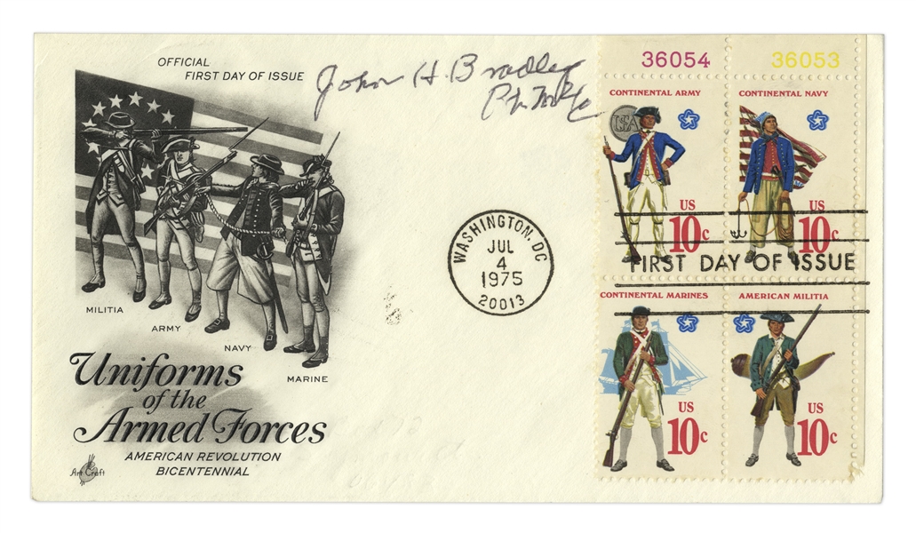 Iwo Jima Flag-Raiser, John Bradley First Day Cover Signed