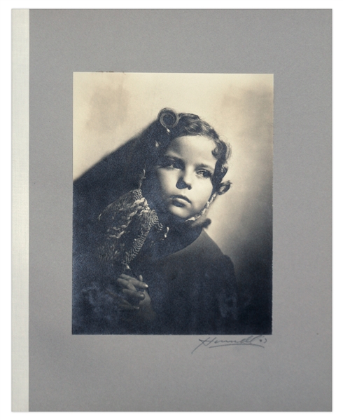 Shirley Temple's Personal Album of Portrait Photographs of Herself by George Hurrell From the 1937 Film ''Heidi''