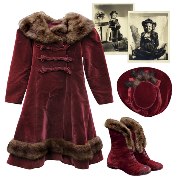 Shirley Temple Costume Auction Shirley Temple Screen-Worn Red Velvet Costume From 1937 Film ''Heidi''