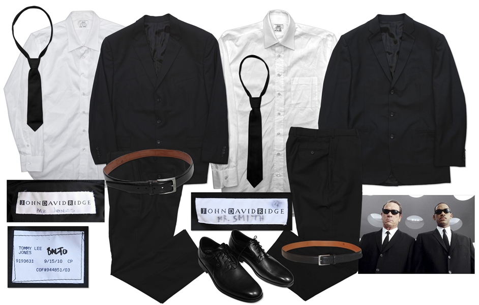 Iconic Black Suits from ''Men in Black 3'' Screen-Worn by Will Smith and Tommy Lee Jones