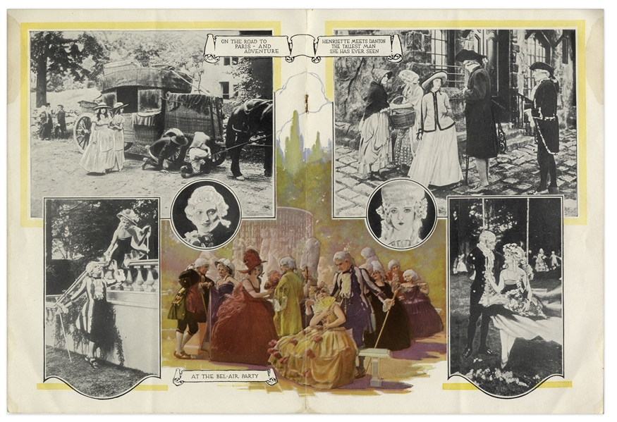 1921 Program From D.W. Griffith Film ''Orphans of the Storm'' -- Filled With Rich Illustrations, Photographs & Comic Strips