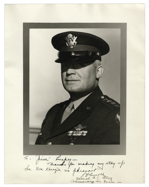 WWII Henry ''Hap'' Arnold Signed 11'' x 14'' Photo