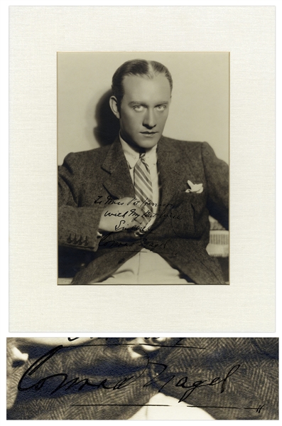 Conrad Nagel Signed 9'' x 12'' Photo