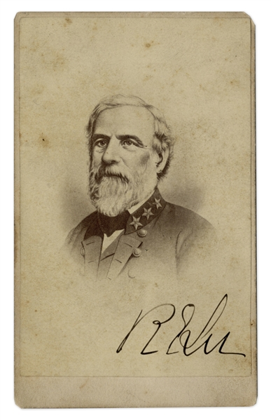 General Robert E. Lee Signed CDV