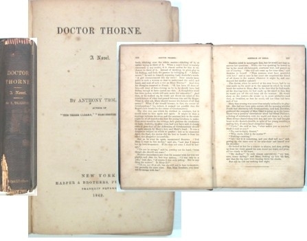 1863 U.S. Edition of ''Dr. Thorne'' by Anthony Trollope
