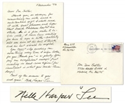 Harper Lee 1993 Autograph Letter Signed -- Responding to a Longtime Admirer -- ...You must stop sending me something every time I sign books for you. Thank you is a-plenty...