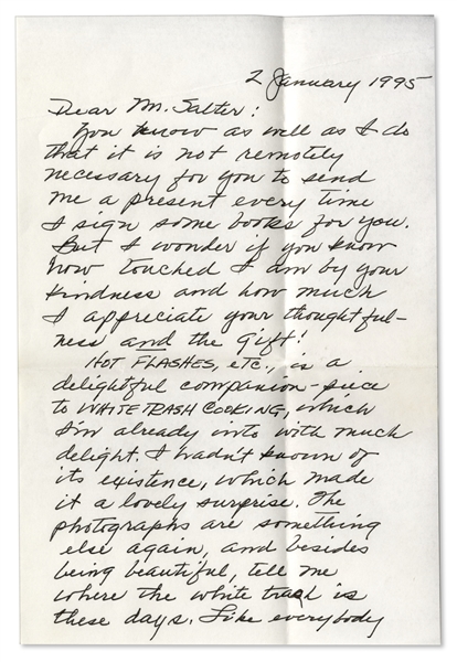 Harper Lee Autograph Letter Signed -- ''...tell me where the white trash is these days. Like everybody else I know with two dimes and a trailer, they've gone to Florida!...''