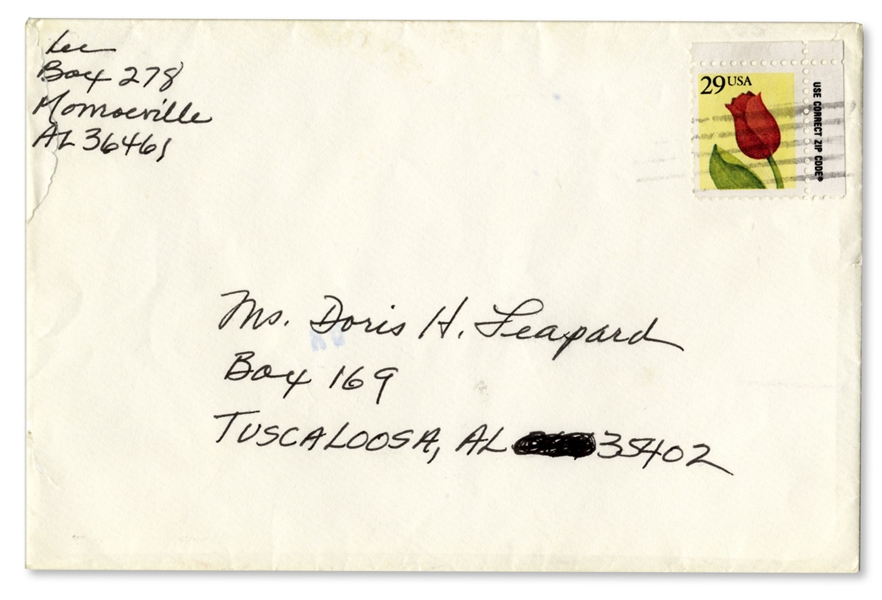Harper Lee Autograph Letter Signed, Expressing Her Anger at The ''Montgomery Advertiser'' -- ''...was downright insulting...''