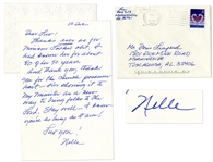 Harper Lee Autograph Letter Signed -- About Obituaries and Possum Hunts -- ...thank you for the church possum hunt -- Im showing it to my minister as a new way to bring folks to the Lord...
