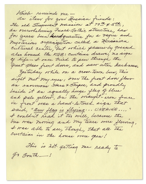 Harper Lee Autograph Letter Signed -- News of a Museum ''Scandal'' in NYC