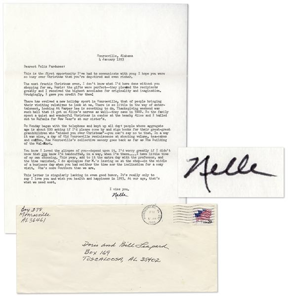 Harper Lee Personal Typed Letter Signed -- ''...a new holiday sport in Monroeville, that of people bringing their visiting relatives to look at me...they came in VANS...''