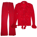 Prince Stage-Worn Red Costume -- Also Worn on the Album Cover of Princes Album Newpower Soul