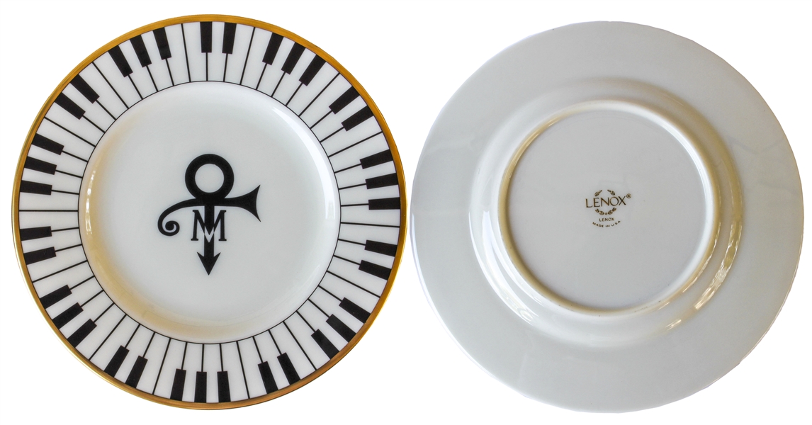 40 Piece Set of China From Prince's Wedding -- Featuring Prince's Love Symbol