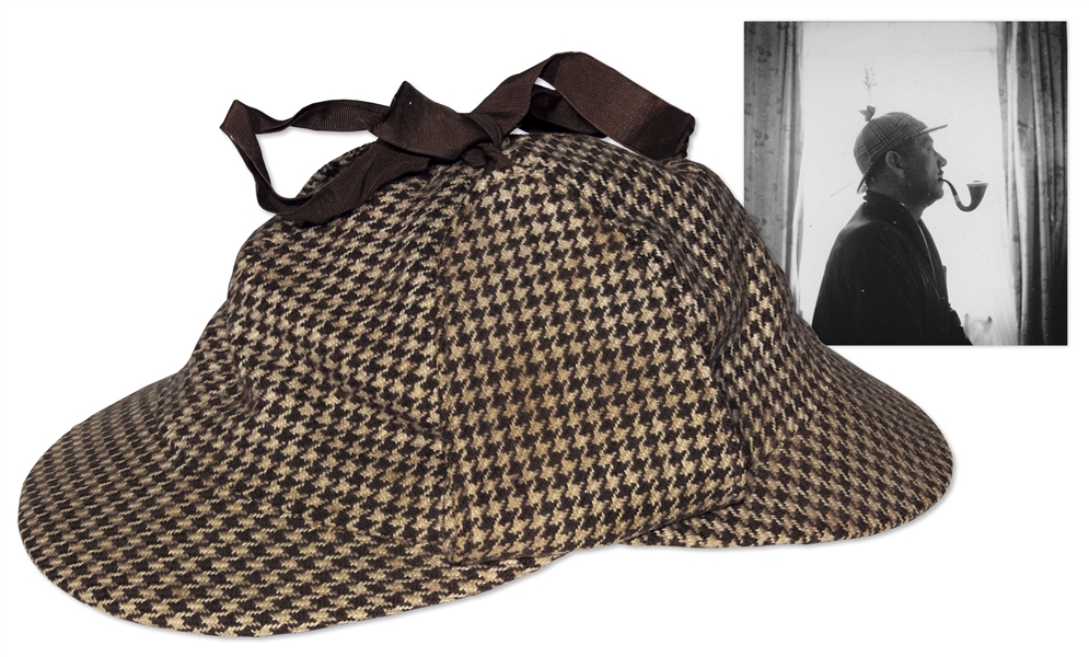 John Steinbeck's Deerstalker Cap -- Worn the Year He Lived in Cornwall, England, Researching Literature He Cites as His Greatest Influence -- With LOA From Thomas Steinbeck