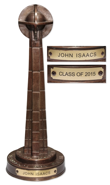 John Isaacs' Basketball Hall of Fame Trophy -- Isaacs Won the First Ever World Professional Basketball Tournament in 1939