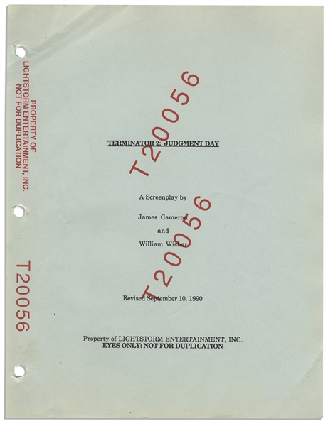 Lot Detail - Script For ''Terminator 2'' Personally Owned by Its