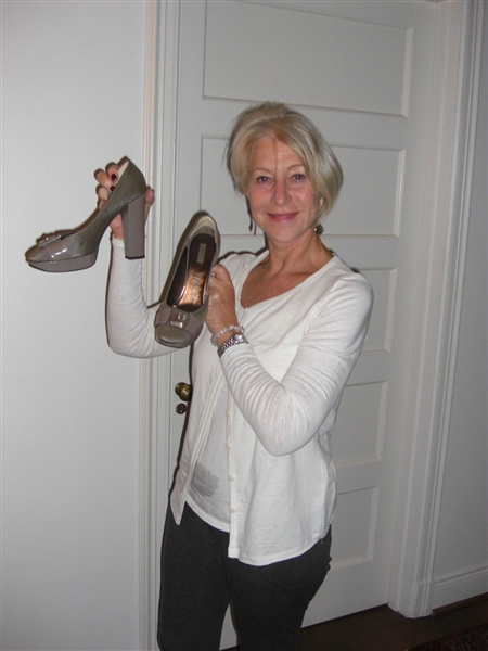 Pair of High Heels Worn & Signed By Legendary Actress Helen Mirren