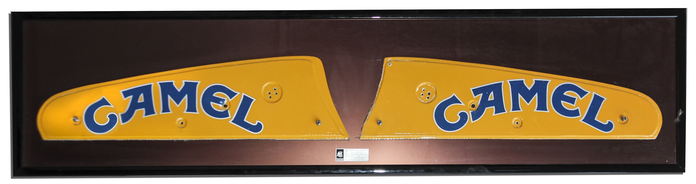 Ayrton Senna's Pair of Race-Used Front Wing End Plates From His Lotus 99T Car -- The Car That Won the Monaco & Detroit Grand Prix