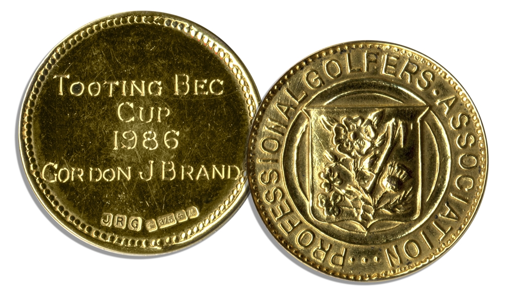 PGA's Tooting Bec Cup From the 1986 British Open -- Won by Gordon J. Brand for the Lowest Single Round During the Championship -- Brand Shot 65
